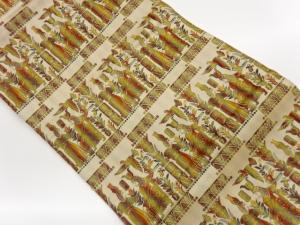 壁画模様織出し名古屋帯